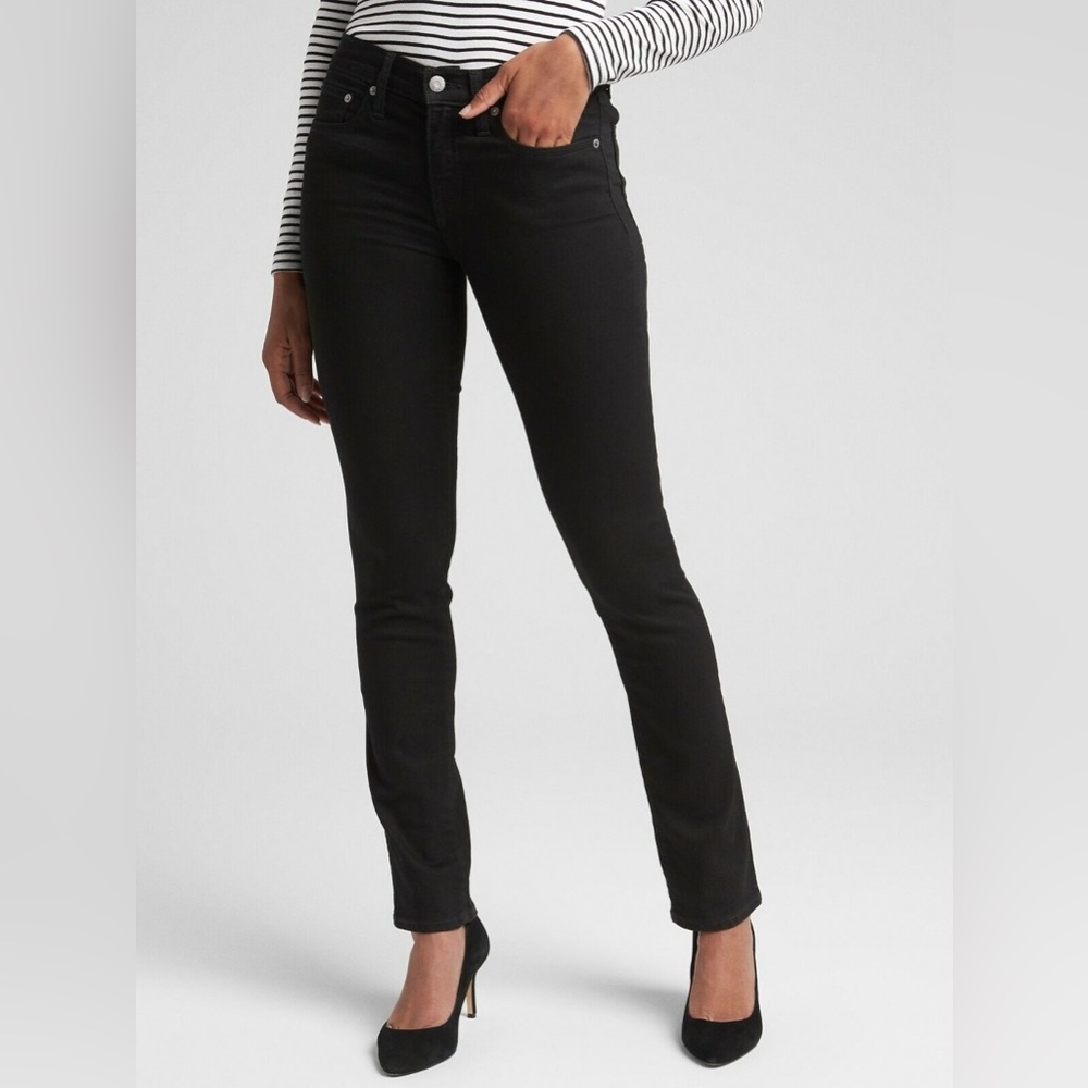 ❤️ Gap Mid Rise Classic Straight Jeans size 10/30L